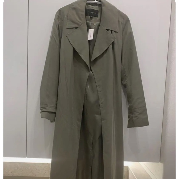 Banana Republic Jackets & Blazers - BANANA REPUBLIC Soft Trench Coat Green